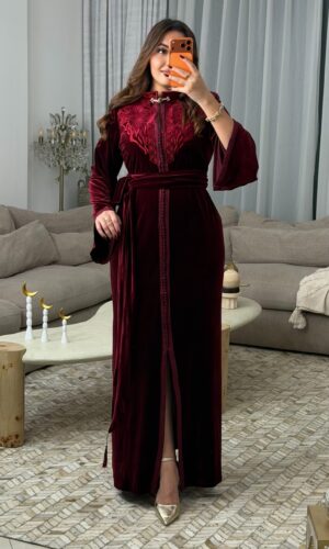 حصري لدي Be Queen قفطان لالة ⚜️ برڤندي